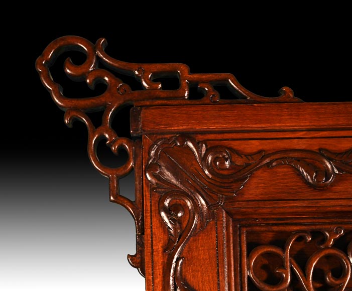 CHARBONNIER (ébéniste) pour L’ESCALIER DE CRISTAL, Cabinet japonisant à panneau laqué coulissant, vers 1890 CHARBONNIER (ébéniste) pour L’ESCALIER DE CRISTAL, Cabinet japonisant à panneau laqué coulissant, vers 1890-8