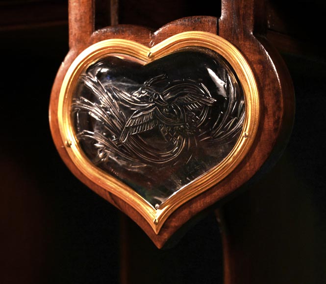 CHARBONNIER (ébéniste) pour L’ESCALIER DE CRISTAL, Cabinet japonisant à panneau laqué coulissant, vers 1890 CHARBONNIER (ébéniste) pour L’ESCALIER DE CRISTAL, Cabinet japonisant à panneau laqué coulissant, vers 1890-9