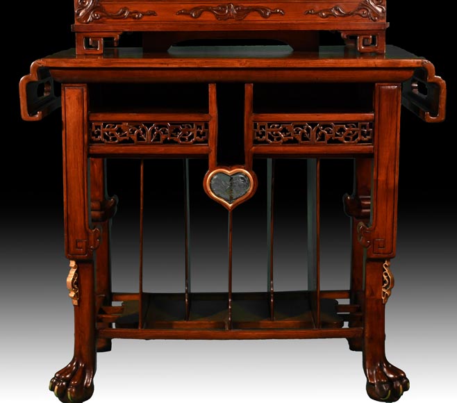 CHARBONNIER (ébéniste) pour L’ESCALIER DE CRISTAL, Cabinet japonisant à panneau laqué coulissant, vers 1890 CHARBONNIER (ébéniste) pour L’ESCALIER DE CRISTAL, Cabinet japonisant à panneau laqué coulissant, vers 1890-11