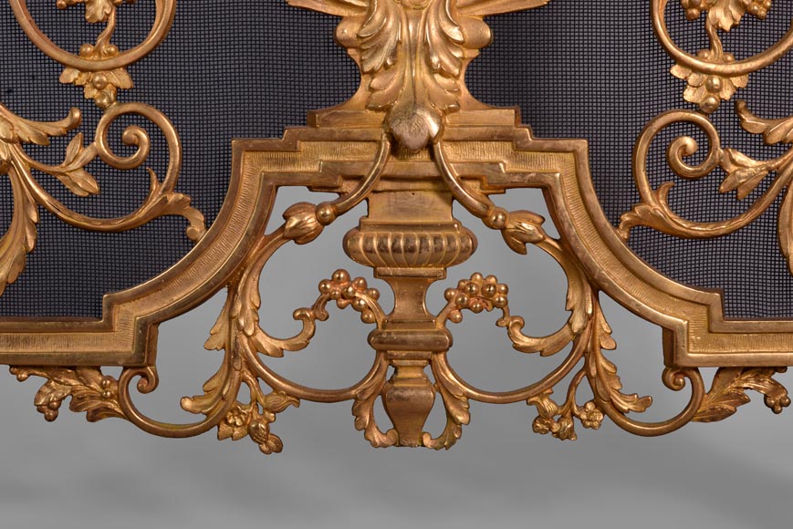 Pare étincelle Napoléon III en bronze doré à la danseuse Pare étincelle Napoléon III en bronze doré à la danseuse-4