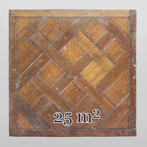 Lot de 25 m2 de parquet Versailles du XVIIIe siècle en chêne