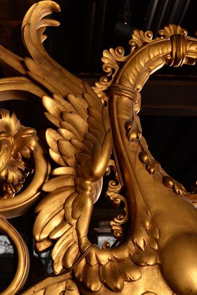 Eugène Piat (attr. à), Lanterne murale en bronze doré Eugène Piat (attr. à), Lanterne murale en bronze doré-4