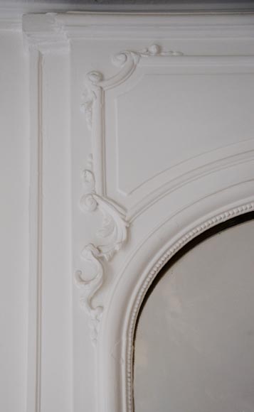 Trumeau ancien peint de style Louis XV Trumeau ancien peint de style Louis XV-3