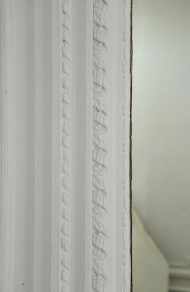 Trumeau ancien de style Louis XVI décoré d'une couronne de fleurs Trumeau ancien de style Louis XVI décoré d'une couronne de fleurs-3