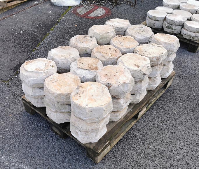 Lot de sol à cabochon en pierre marbrière épaisse, environ 7,5 m² Lot de sol à cabochon en pierre marbrière épaisse, environ 7,5 m²-5