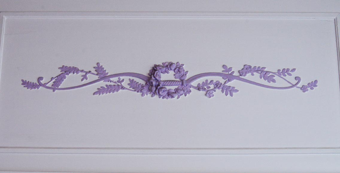 Trumeau ancien de style Louis XVI décoré d'un arc Trumeau ancien de style Louis XVI décoré d'un arc-1