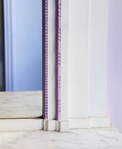 Trumeau ancien de style Louis XVI décoré d'un arc Trumeau ancien de style Louis XVI décoré d'un arc-4