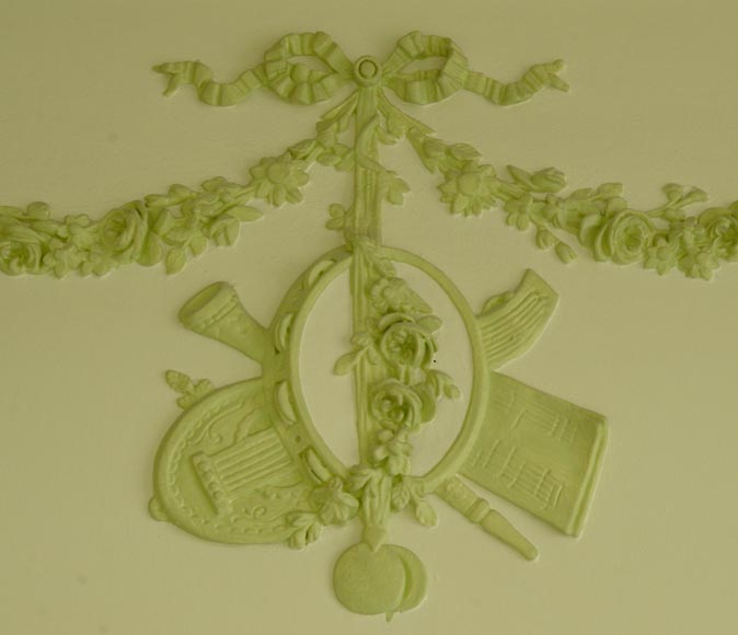 Trumeau ancien de style Louis XVI aux instruments de musique Trumeau ancien de style Louis XVI aux instruments de musique-2