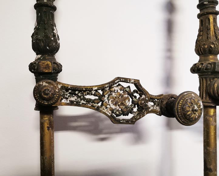 Paire de crémones en bronze signées « ST BRICARD », milieu du XIXe siècle  Paire de crémones en bronze signées « ST BRICARD », milieu du XIXe siècle -5