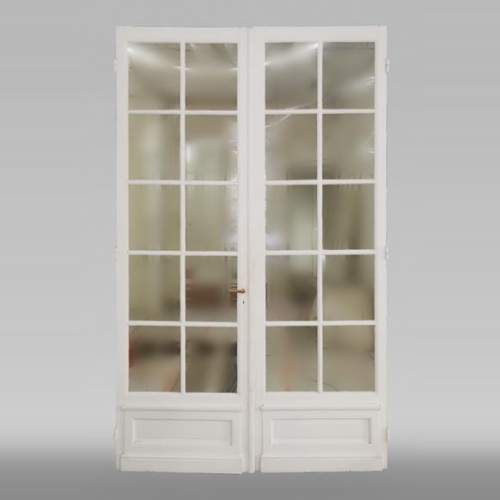 Grande double porte à carreaux, fin du XIXe siècle