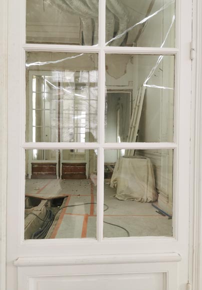 Grande double porte à carreaux, fin du XIXe siècle Grande double porte à carreaux, fin du XIXe siècle-2