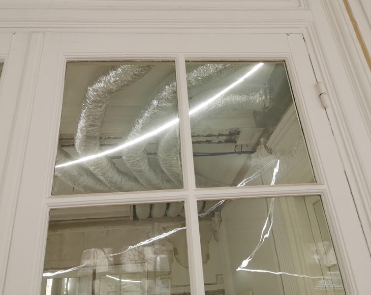 Grande double porte à carreaux, fin du XIXe siècle Grande double porte à carreaux, fin du XIXe siècle-5