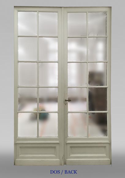 Grande double porte à carreaux, fin du XIXe siècle Grande double porte à carreaux, fin du XIXe siècle-6