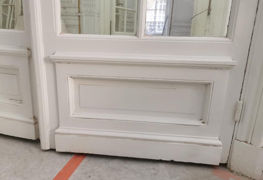 Paire de grandes doubles portes à carreaux, fin du XIXe siècle Paire de grandes doubles portes à carreaux, fin du XIXe siècle-9