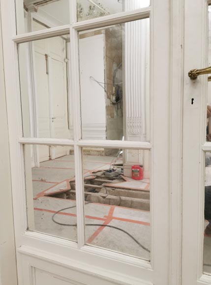 Grande double porte à miroirs, fin du XIXe siècle Grande double porte à miroirs, fin du XIXe siècle-2