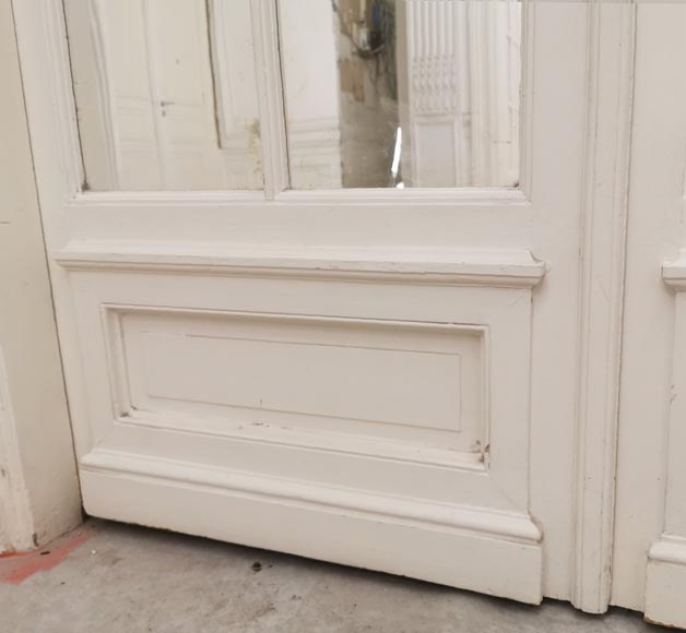 Grande double porte à miroirs, fin du XIXe siècle Grande double porte à miroirs, fin du XIXe siècle-4