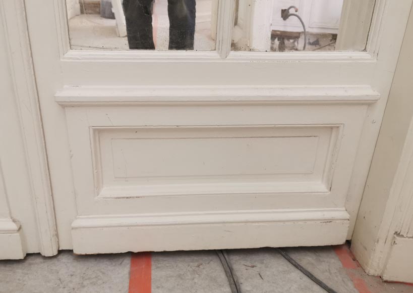 Grande double porte à miroirs, fin du XIXe siècle Grande double porte à miroirs, fin du XIXe siècle-5