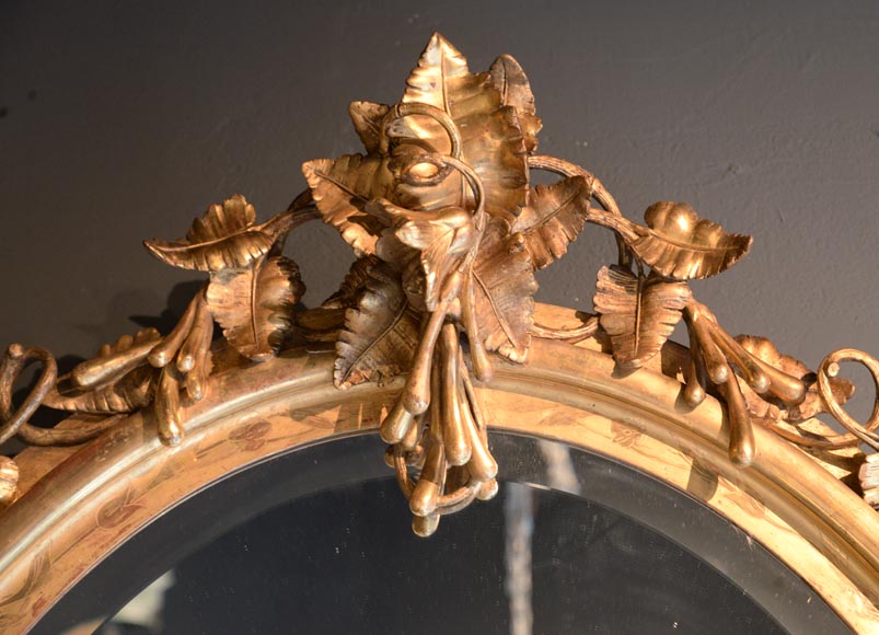 Miroir biseauté Napoléon III, seconde moitié du XIXe siècle  Miroir biseauté Napoléon III, seconde moitié du XIXe siècle -1