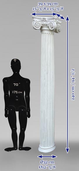 Quatre colonnes de style ionique en plâtre Quatre colonnes de style ionique en plâtre-6