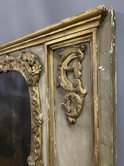 Trumeau d'époque Louis XV au paysage peint Trumeau d'époque Louis XV au paysage peint-4