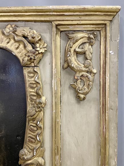 Trumeau d'époque Louis XV au paysage peint Trumeau d'époque Louis XV au paysage peint-5