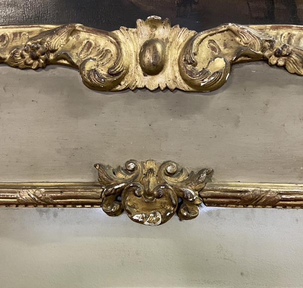 Trumeau d'époque Louis XV au paysage peint Trumeau d'époque Louis XV au paysage peint-10