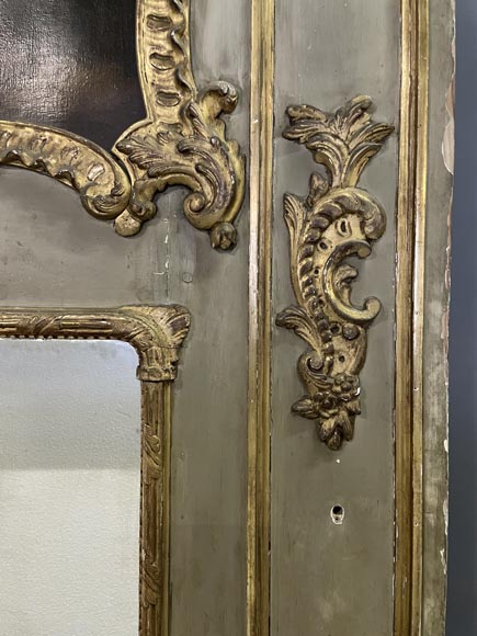 Trumeau d'époque Louis XV au paysage peint Trumeau d'époque Louis XV au paysage peint-11