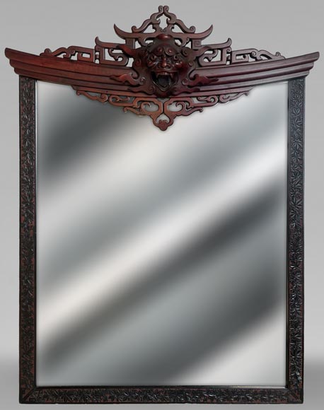 Gabriel VIARDOT (attr. à) - Trumeau japonisant à tête de démon Gabriel VIARDOT (attr. à) - Trumeau japonisant à tête de démon -0