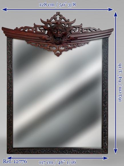 Gabriel VIARDOT (attr. à) - Trumeau japonisant à tête de démon Gabriel VIARDOT (attr. à) - Trumeau japonisant à tête de démon -6