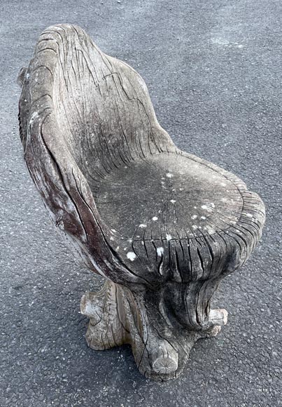 Salon de jardin en béton style rusticage imitant des troncs d'arbre, milieu du XIXe siècle Salon de jardin en béton style rusticage imitant des troncs d'arbre, milieu du XIXe siècle-10