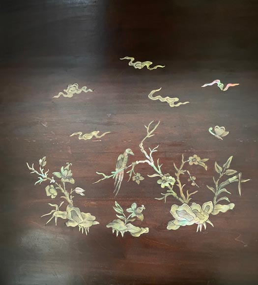 Gabriel VIARDOT, Vitrine japonisante avec piétement orné de chimère et décor en nacre Gabriel VIARDOT, Vitrine japonisante avec piétement orné de chimère et décor en nacre -18