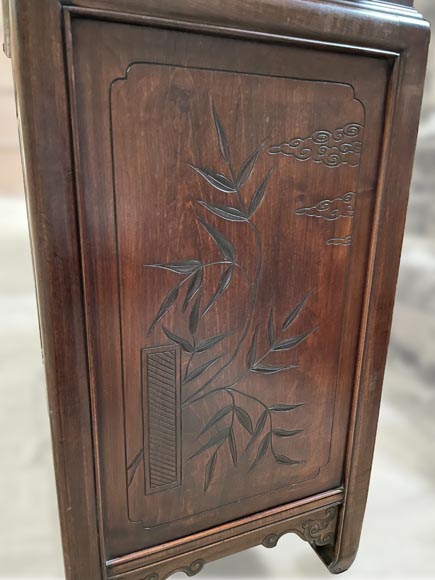 Gabriel VIARDOT, Meuble étagère à décor de dragon et marqueterie de nacre, vers 1880-1890 Gabriel VIARDOT, Meuble étagère à décor de dragon et marqueterie de nacre, vers 1880-1890-12