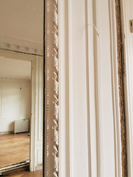 Trumeau de style Louis XVI orné de guirlandes de fleurs Trumeau de style Louis XVI orné de guirlandes de fleurs -4