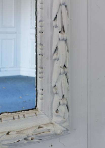 Belle pièce de boiserie en boit peint à décor néo-classique d’époque Louis XVI Belle pièce de boiserie en boit peint à décor néo-classique d’époque Louis XVI-10