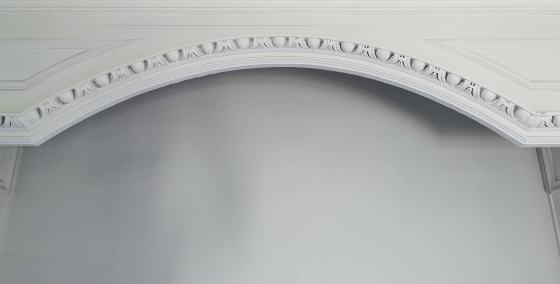 Belle pièce de boiserie en boit peint à décor néo-classique d’époque Louis XVI Belle pièce de boiserie en boit peint à décor néo-classique d’époque Louis XVI-17