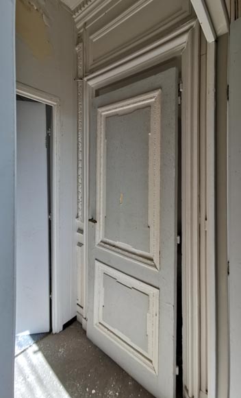 Belle pièce de boiserie en boit peint à décor néo-classique d’époque Louis XVI Belle pièce de boiserie en boit peint à décor néo-classique d’époque Louis XVI-19