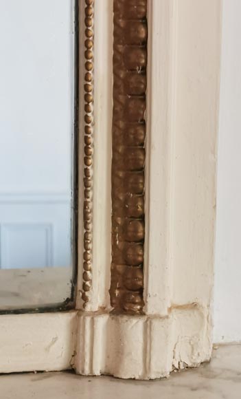 Trumeau de style Louis XVI au ruban et à la couronne de fleurs Trumeau de style Louis XVI au ruban et à la couronne de fleurs-6