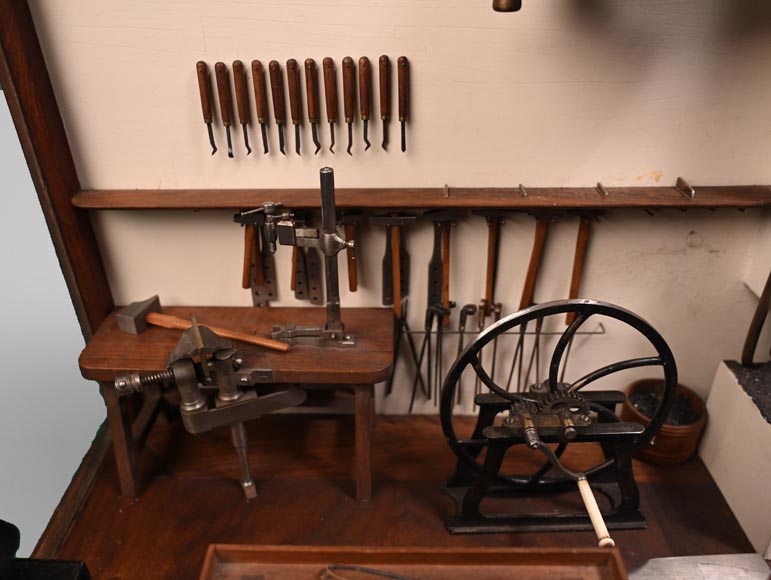 Maquette représentant un atelier de ferronnerie Maquette représentant un atelier de ferronnerie-5