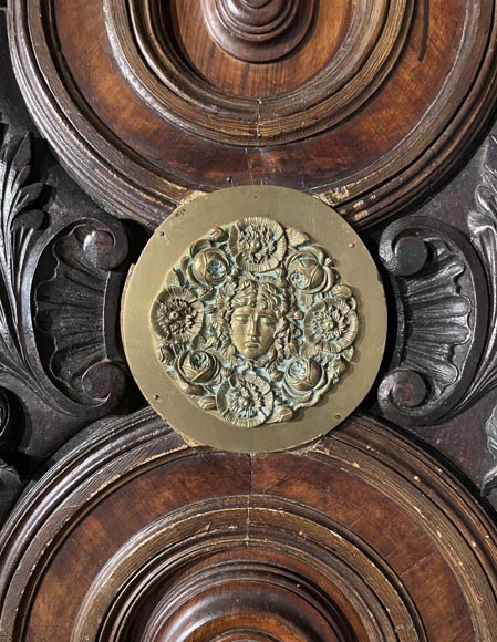 Double porte d'extérieur en chêne sculpté Double porte d'extérieur en chêne sculpté-3