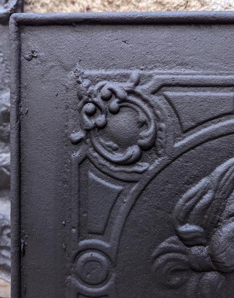 Plaque de cheminée au profil de femme Plaque de cheminée au profil de femme-2