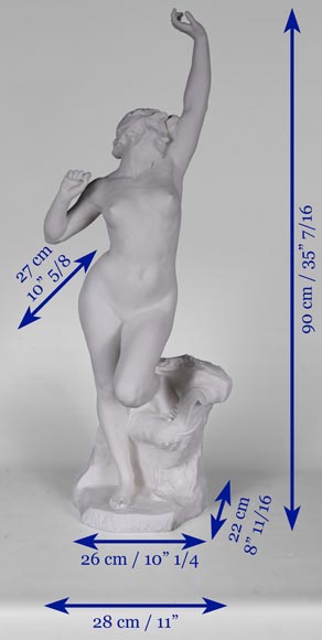 Manufacture de Sèvres, «Matinado » sculpture en biscuit d’après un modèle de Félix CHARPENTIER, 1910 Manufacture de Sèvres, «Matinado » sculpture en biscuit d’après un modèle de Félix CHARPENTIER, 1910-16