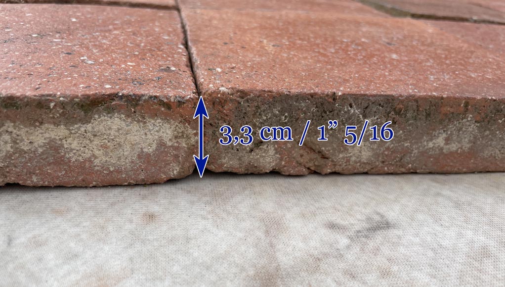 Environ 17 m² de dalles en terre cuite anciennes Environ 17 m² de dalles en terre cuite anciennes-3