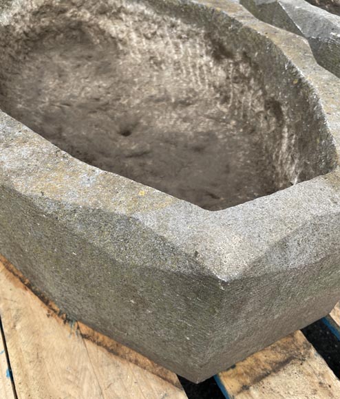 Paire de jardinière ovale en pierre Paire de jardinière ovale en pierre-5