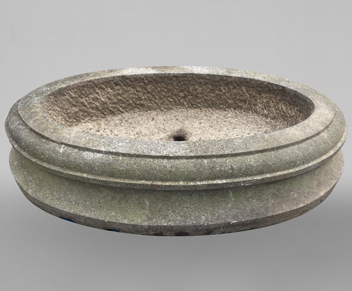 Importante jardinière ovale moulurée Importante jardinière ovale moulurée-0