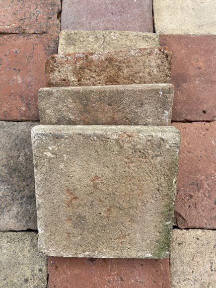 Environ 13,5 m² de dalles en terre cuite anciennes Environ 13,5 m² de dalles en terre cuite anciennes-3