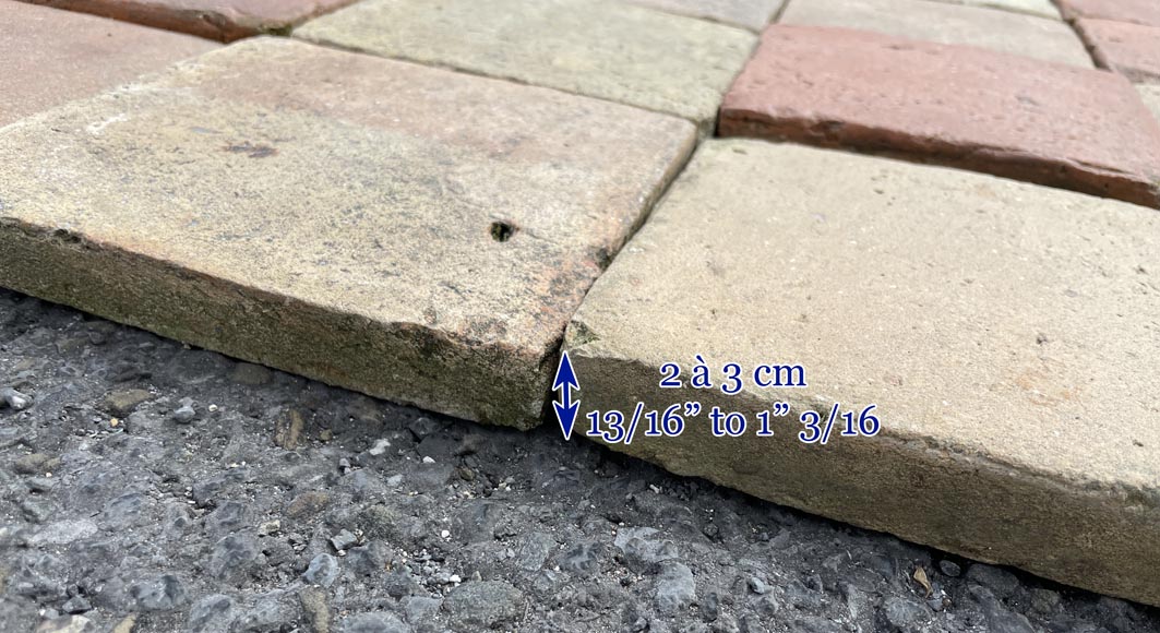 Environ 13,5 m² de dalles en terre cuite anciennes Environ 13,5 m² de dalles en terre cuite anciennes-6