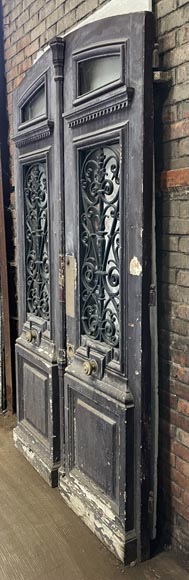 Grande porte d'entrée à double battant, XIXe siècle Grande porte d'entrée à double battant, XIXe siècle-2