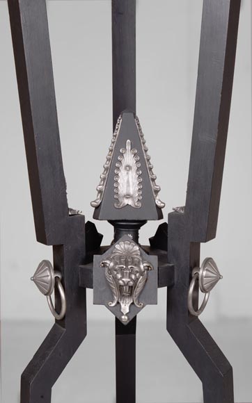 Charles-Guillaume DIEHL, Paire de sellettes en bois et bronze, vers 1870 Charles-Guillaume DIEHL, Paire de sellettes en bois et bronze, vers 1870-8