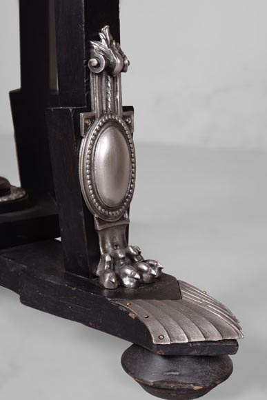 Charles-Guillaume DIEHL, Paire de sellettes en bois et bronze, vers 1870 Charles-Guillaume DIEHL, Paire de sellettes en bois et bronze, vers 1870-11