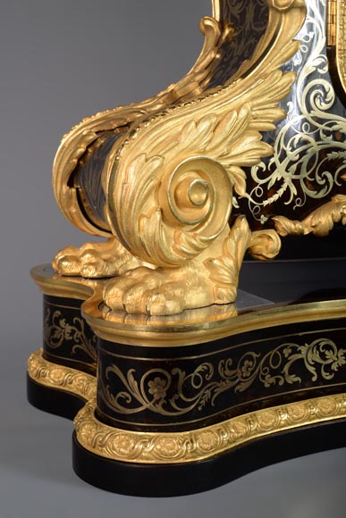 Jacques THURET (1669-1738) - Pendule astronomique montée dans une caisse en marqueterie Boulle attribuée à Alfred-Emmanuel BEURDELEY (1847-1919) - Ancienne collection du duc de Mouchy Jacques THURET (1669-1738) - Pendule astronomique montée dans une caisse en marqueterie Boulle attribuée à Alfred-Emmanuel BEURDELEY (1847-1919) - Ancienne collection du duc de Mouchy-12